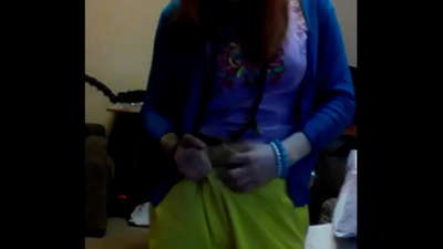 Video di masturbazione ravvicinata di Light Fairy dai capelli rossi